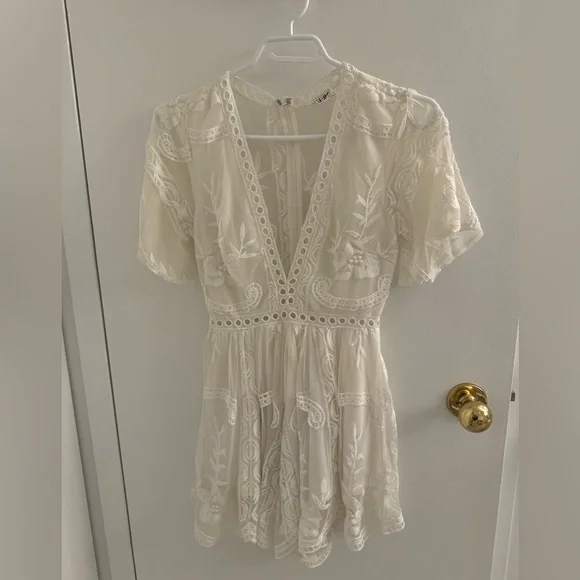 White Romper - Picture 2 of 3